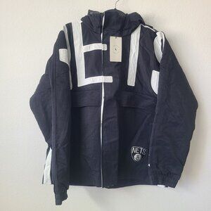 Nike X Ambush Womens NBA Collection Brooklyn Nets Jacket DB8576-010 Size S Black